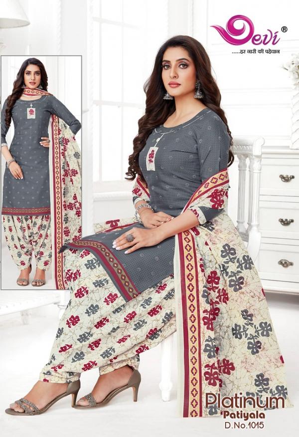 Devi Platinum Patiyala Vol-1Cotton Designer Patiyala Readymade Suit